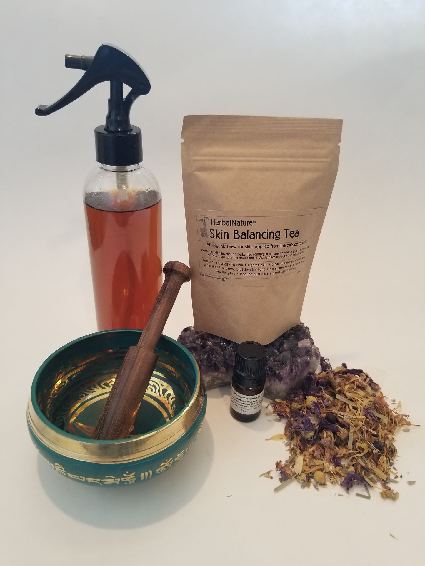 $ 5 SHIPPING Pomo - HerbalNature Skin Tea Sample w/Essential Oils