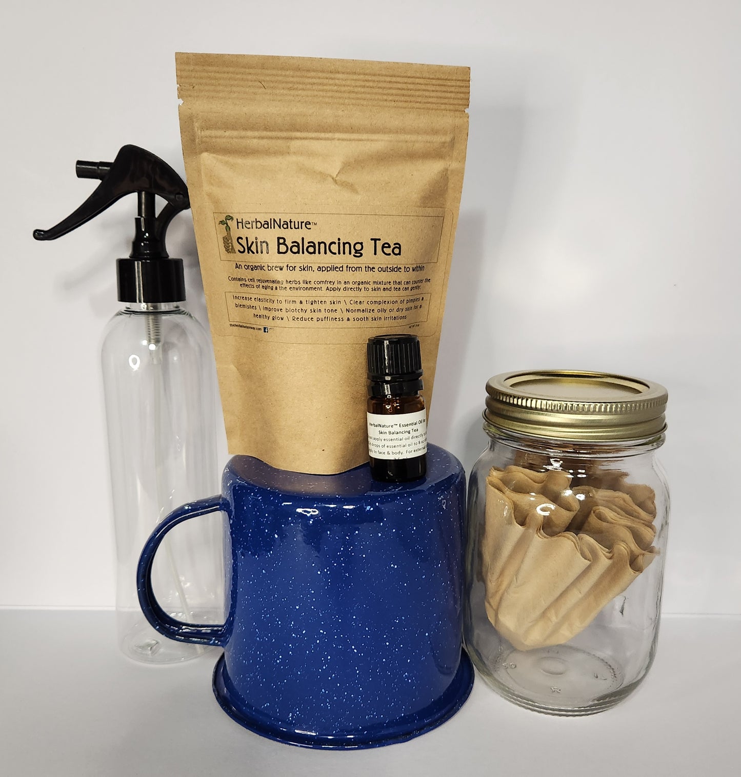 HerbalNature™ Skin Balancing Tea Kit w/Essential Oil